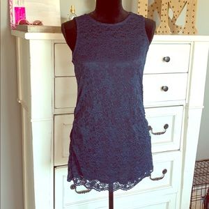 Gorgeous Navy Lace Maternity Top
